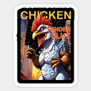 chicken tender slut Sticker